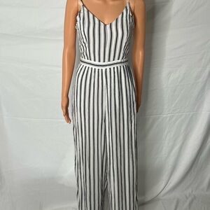 American Eagle outfitters Striped blue and White Jumpsuit